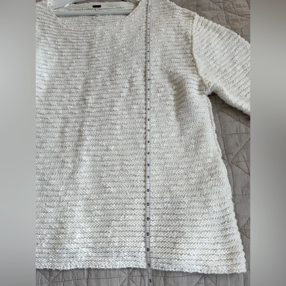 Free People Menace Cream Tunic Sweater- Size XS (runs big) - Picture 5 of 7